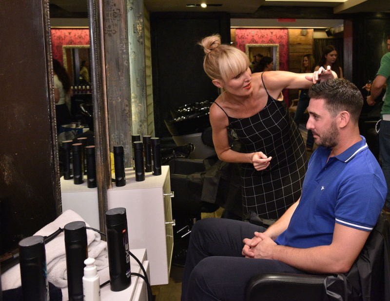 mets pitcher matt harvey has awesome hair thanks to axe event in nyc