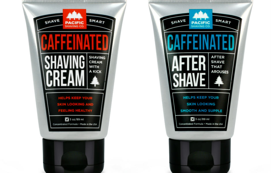 pacific shaving company caffeinated cream and aftershave co  products