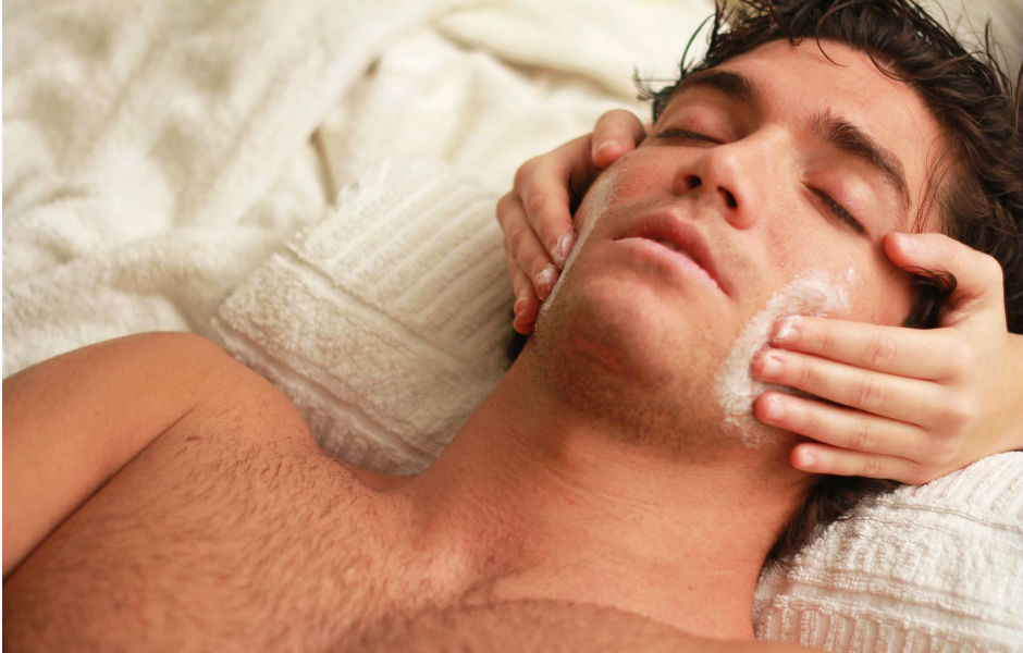 the case for mens facials handsome man facial