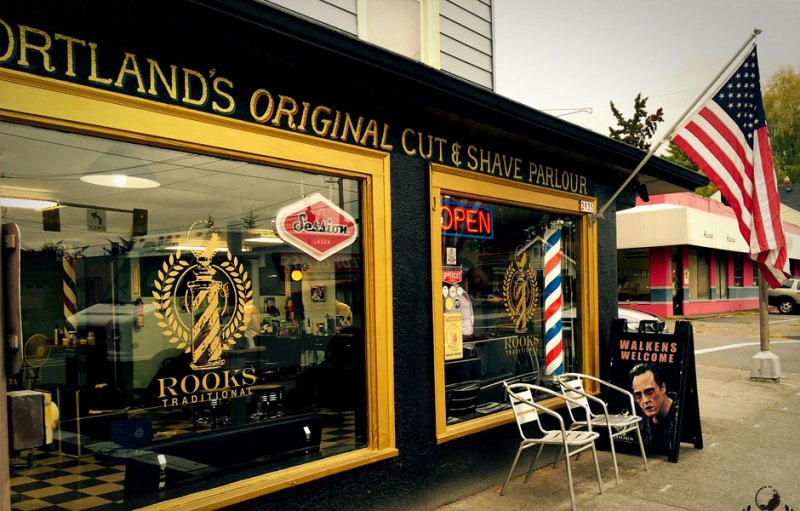 your shave and a haircut at rooks barbershop pdx