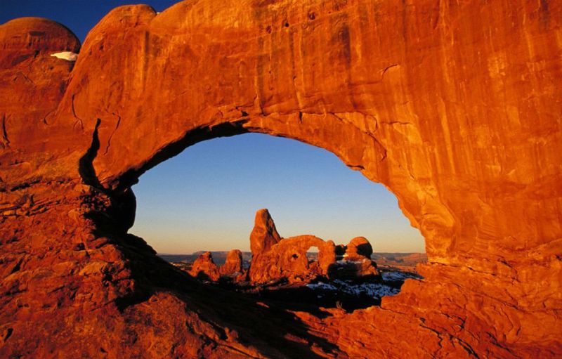 travel through the countrys national parks with mighty 5 tour turret arch north window