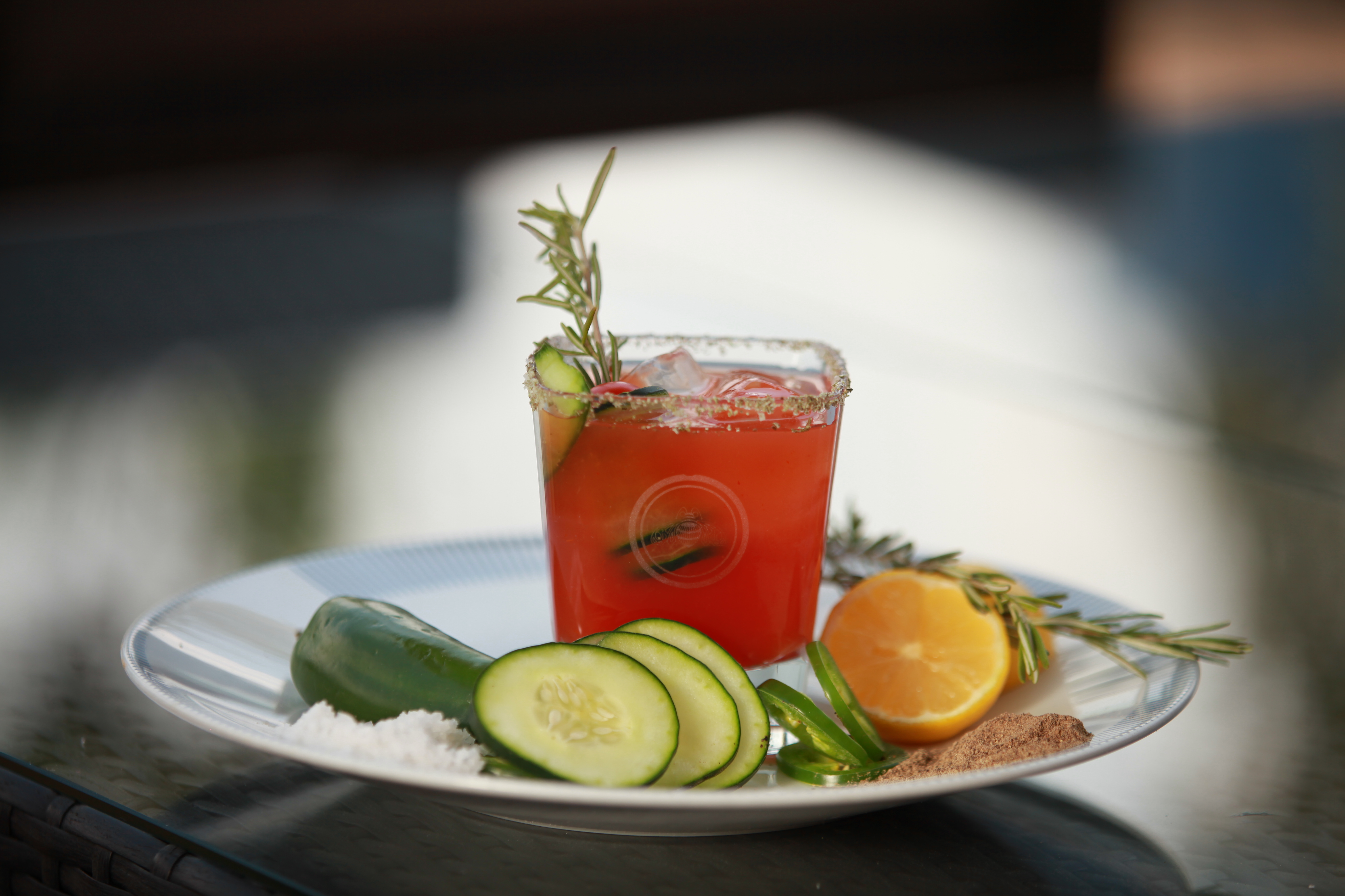 National Tequila Day cocktails on a plate.