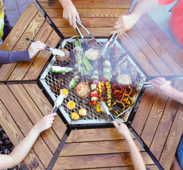 Jag grill table sale