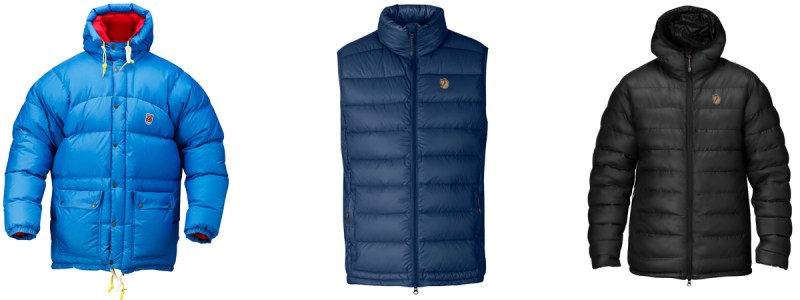 Fjällräven goose down jackets