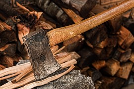 Chopping wood