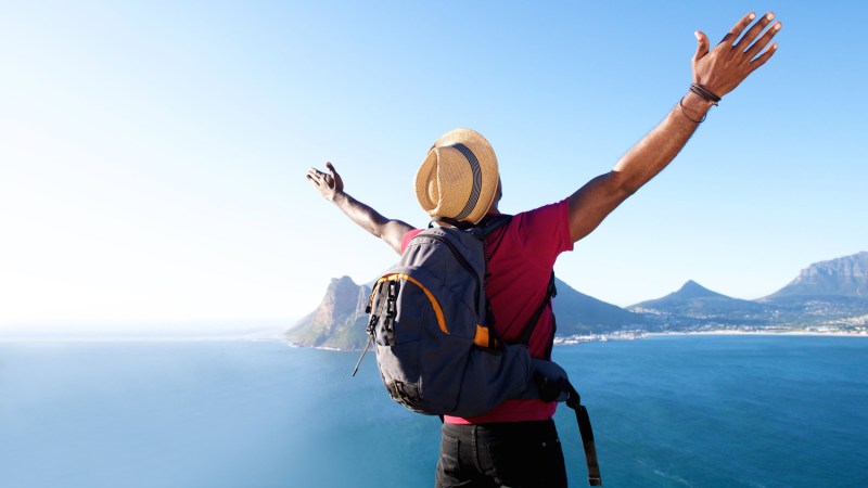 Hiking hats, Stock-Man-Wearing-Hiking-Hat