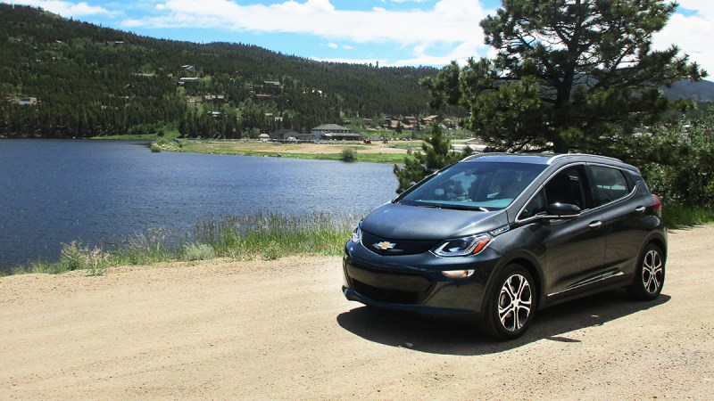 Chevy Bolt EV Electric Car Testing In Rocky Mountains National Park