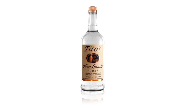tito's handmade vodka bottle