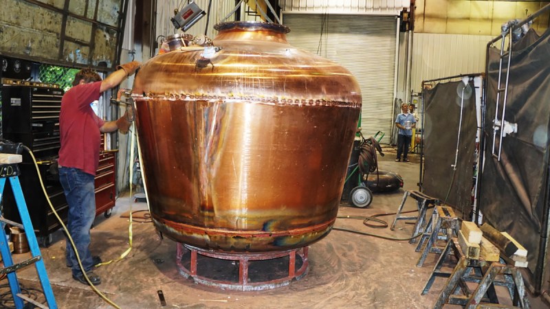 Vendome Copper & Brass, 8 Vendome Copper Brass Works 750 Gallon Pot Still