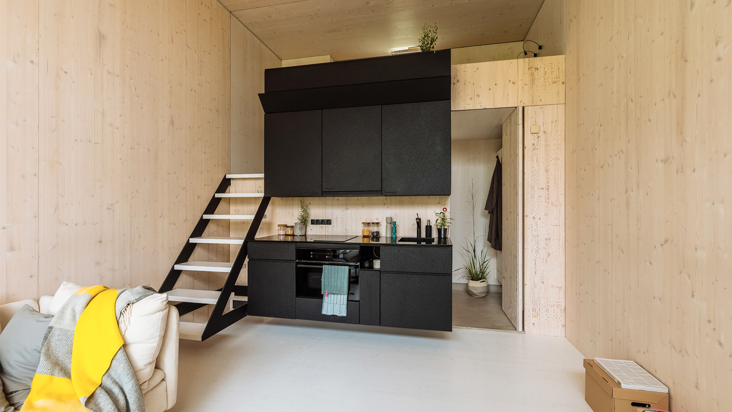 koda prefab concrete house moveable interior