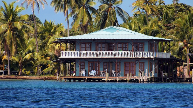 hotel on the beach waterfront in Belize