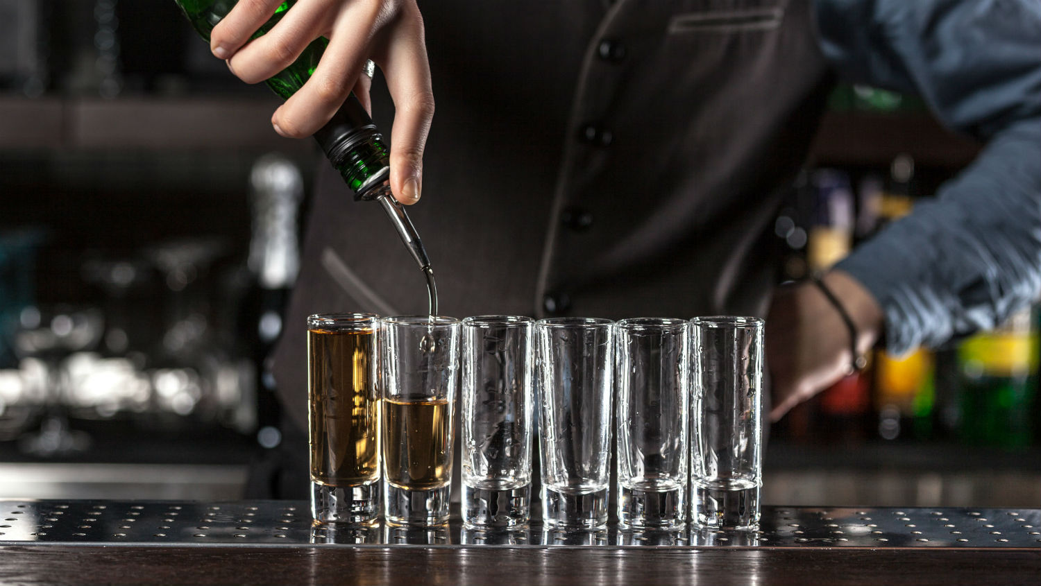 Stainless Steel Bar Pub Jigger Cocktail Whiskey Drink Measuring