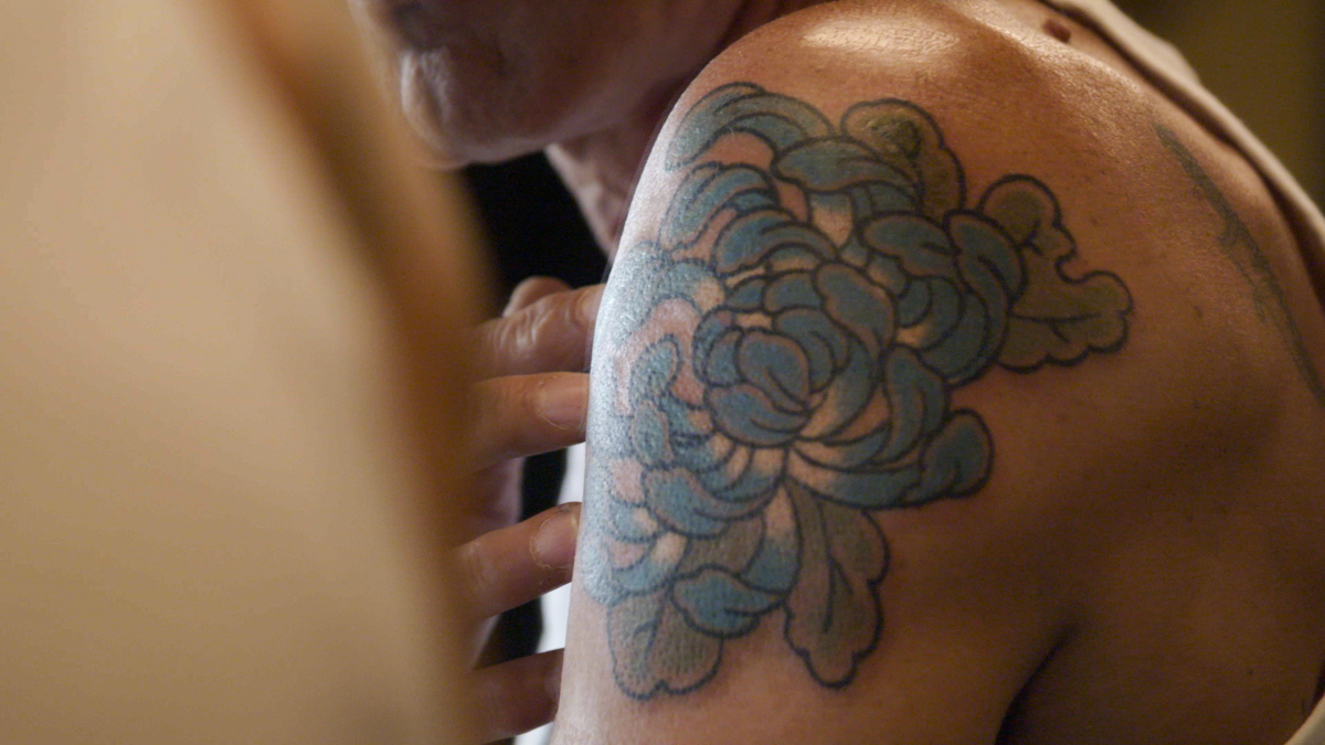 Anthony Bourdain's Mom Getting Tony Tattoo | POPSUGAR Celebrity UK