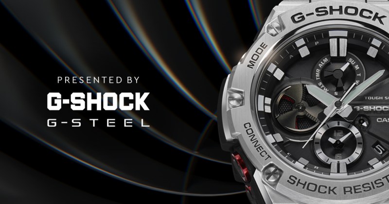 g-steel g-shock watch