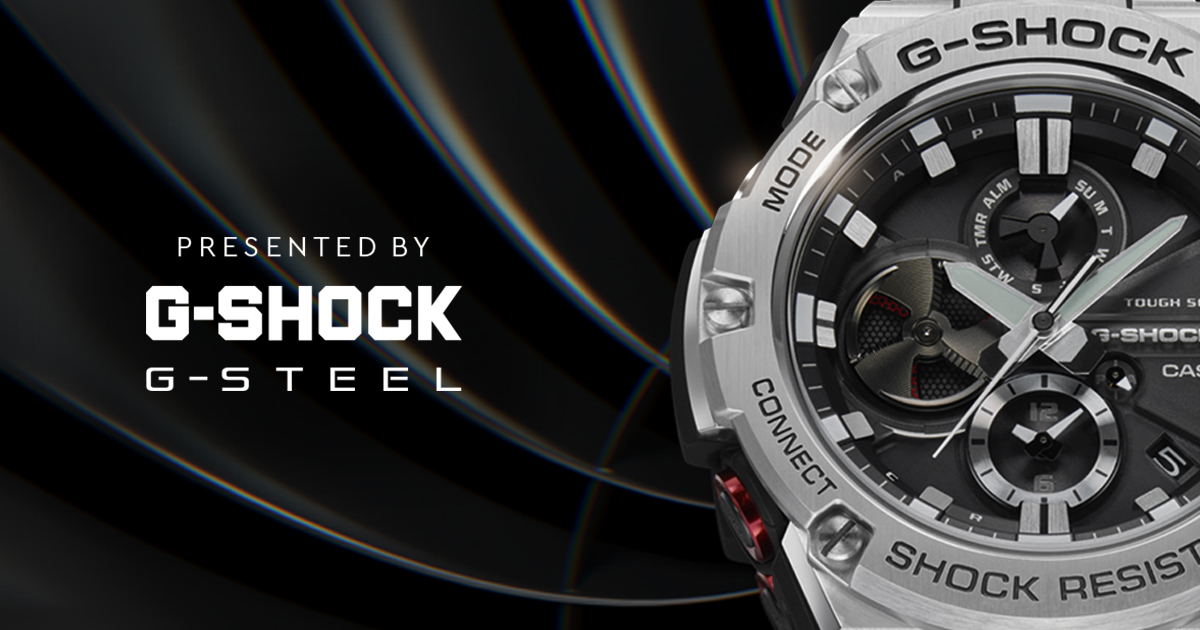 g-steel g-shock watch