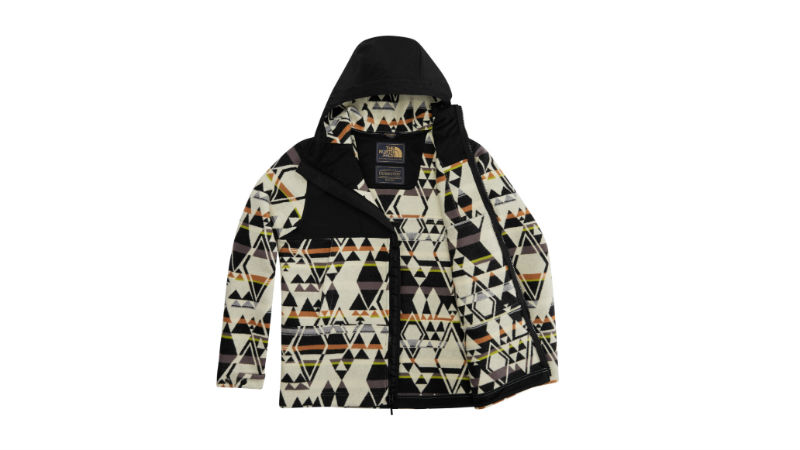 north face and pendleton mountain jacket white