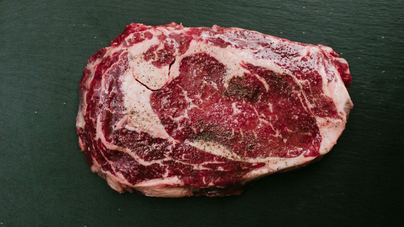 ribeye steak raw