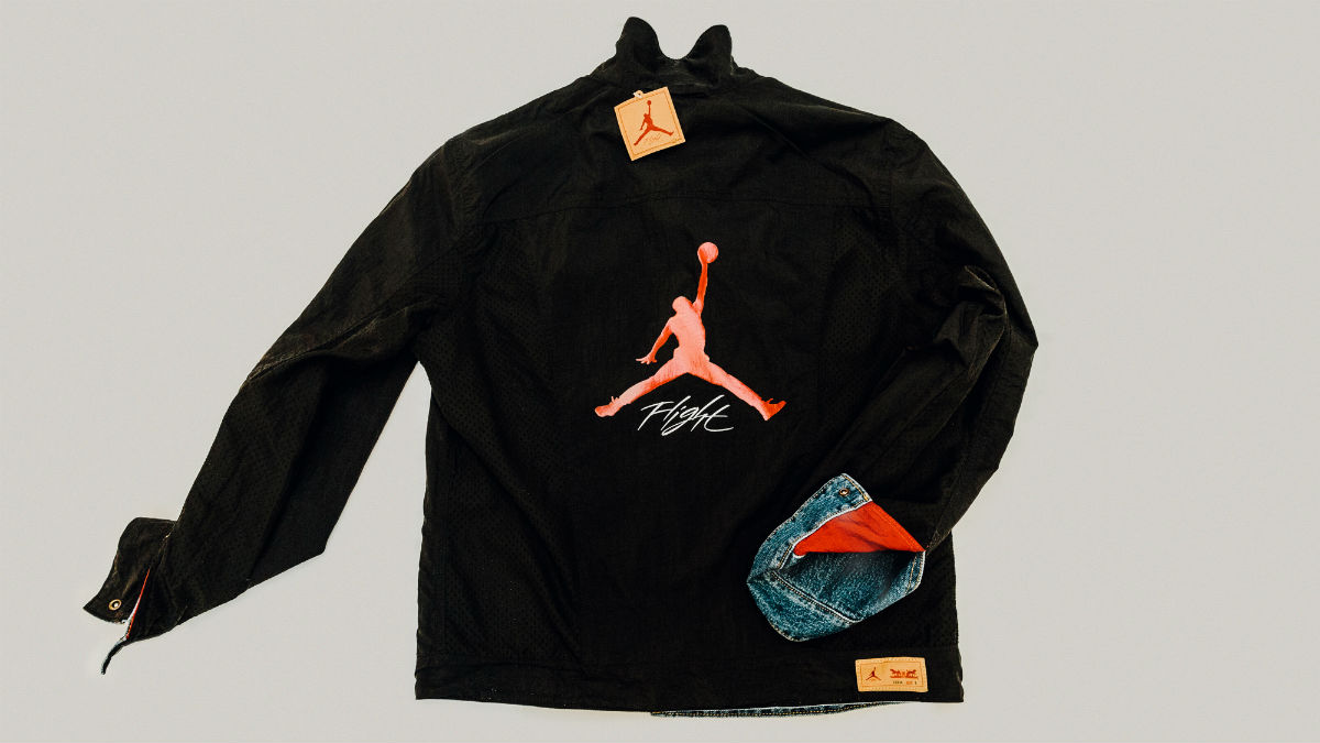 jean jacket jordans