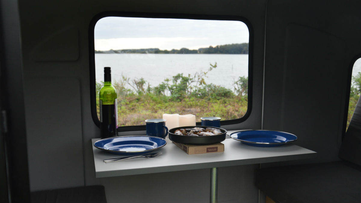wide path bicycle camper dining