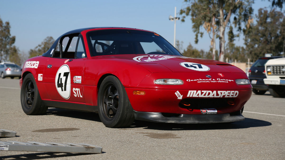 Mazda Miata race side