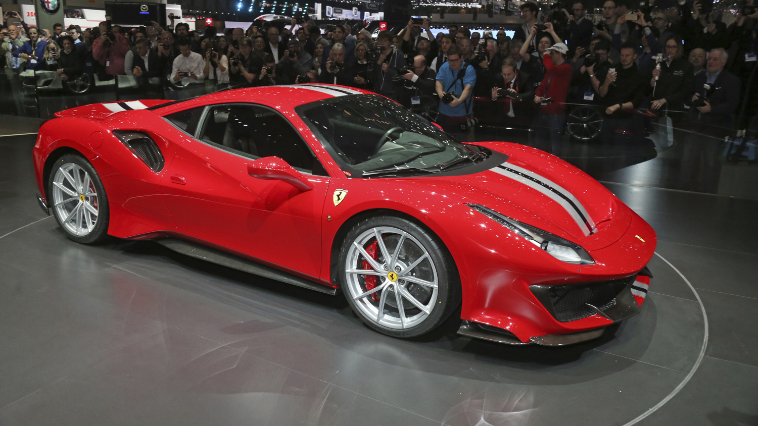 biggest reveals 2018 geneva motor show ferrari 488 pista 4