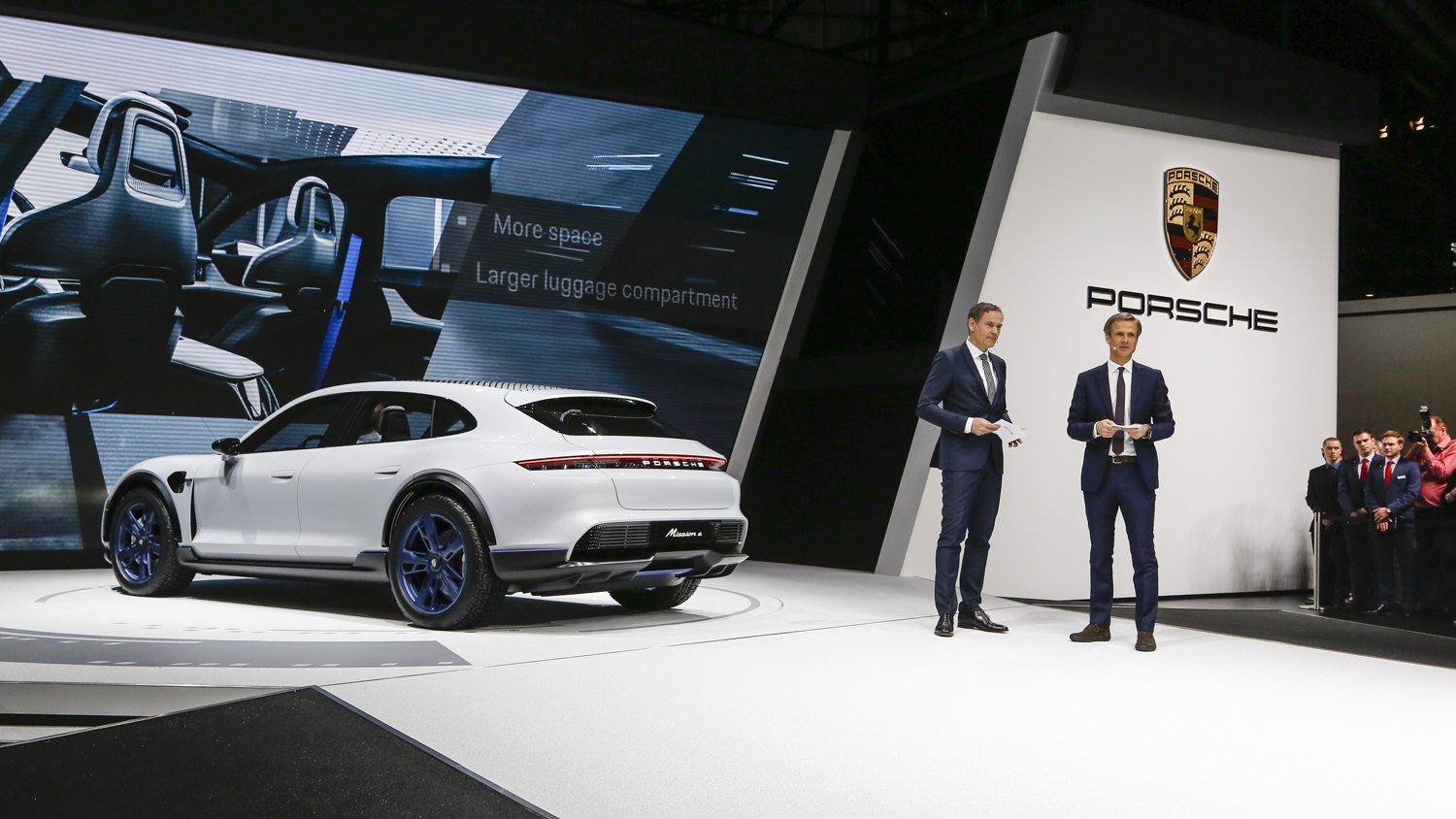 biggest reveals 2018 geneva motor show porsche concept study  mission e cross turismo 5