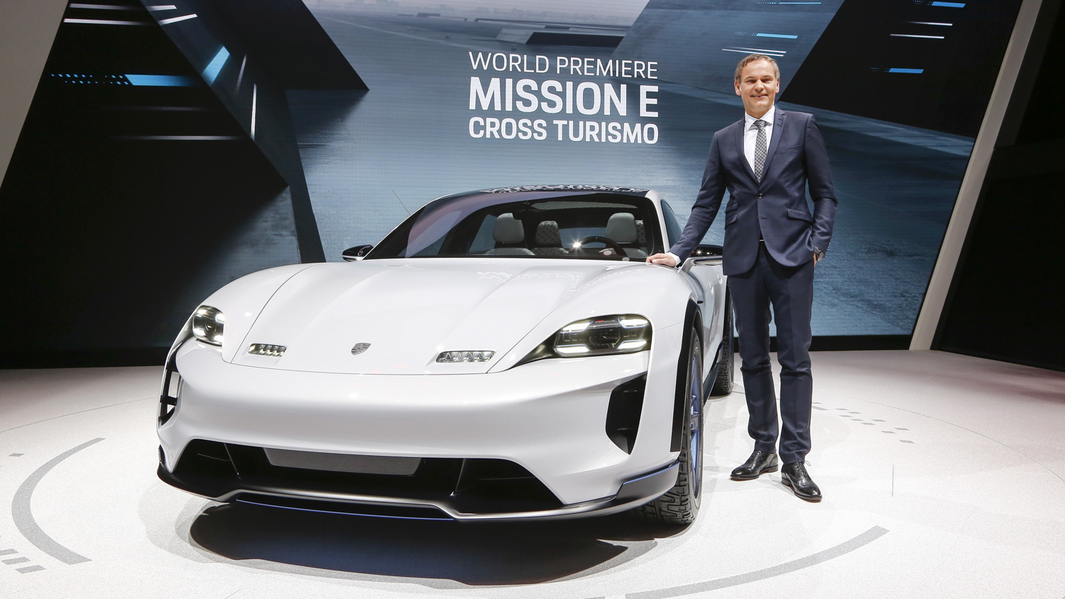 biggest reveals 2018 geneva motor show porsche concept study  mission e cross turismo 6