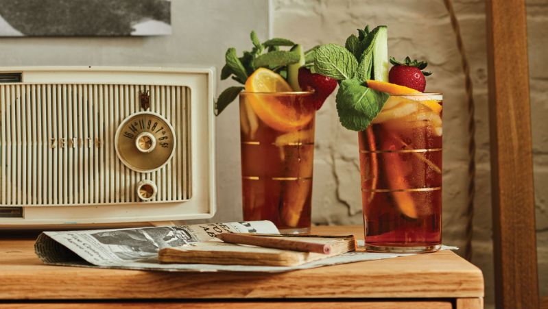 Booze and Vinyl Royal Pimms Cup