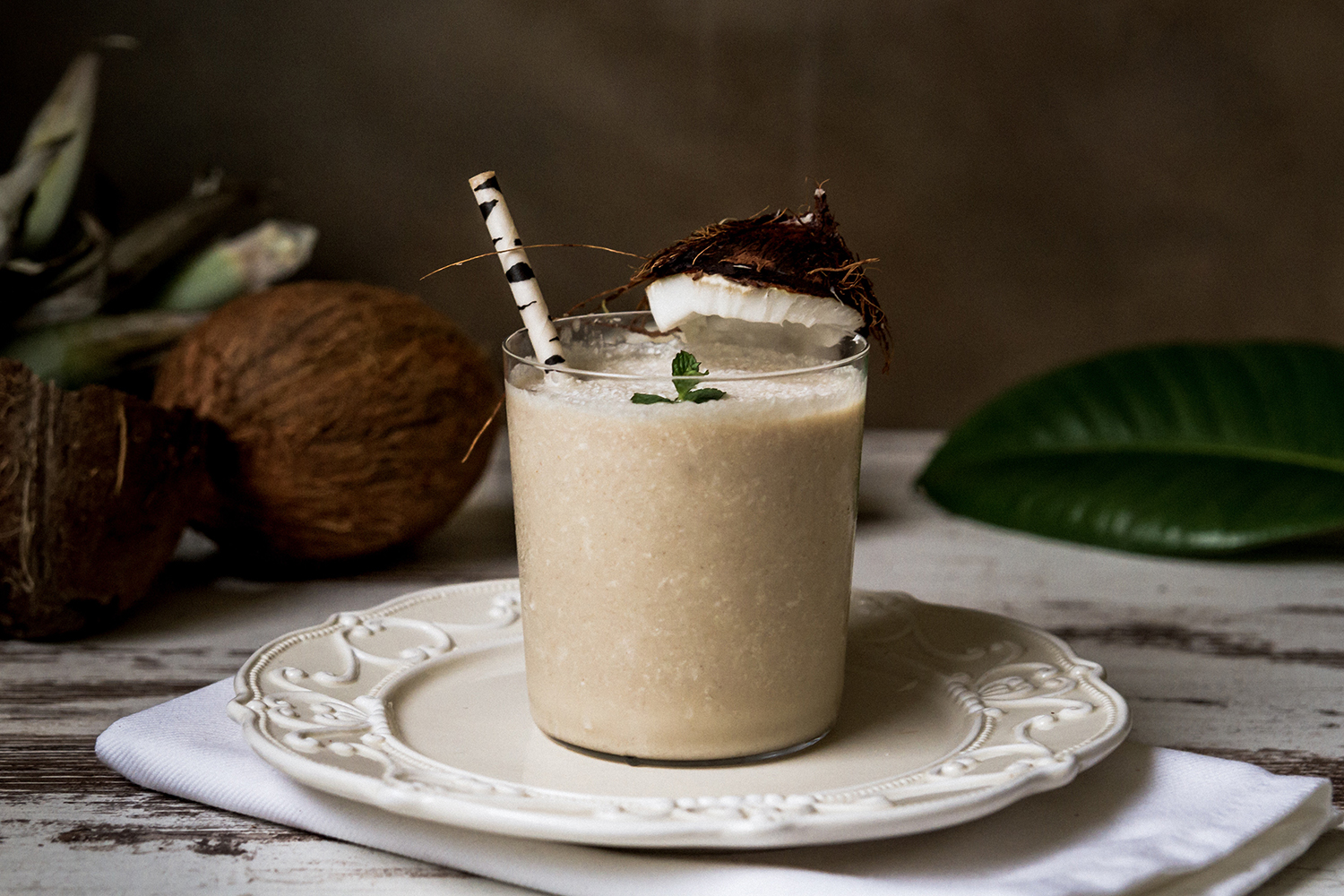 Coconut cocktail rum cream drink