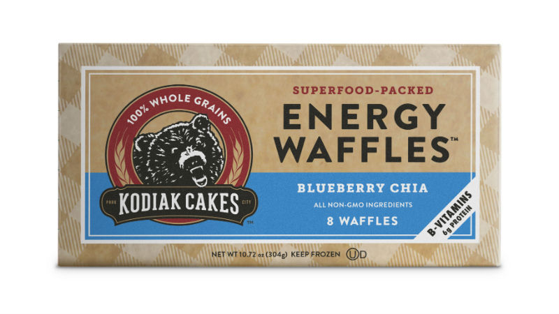 kodiak cakes energy waffles blueberry chia