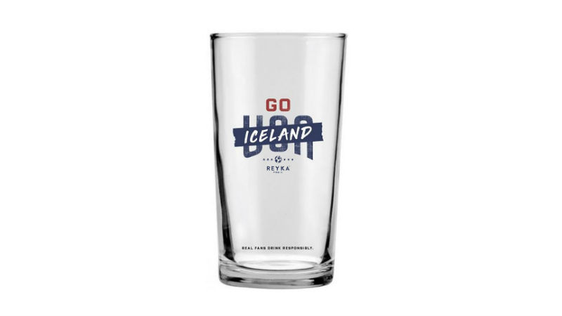 reyka vodka world cup iceland glass