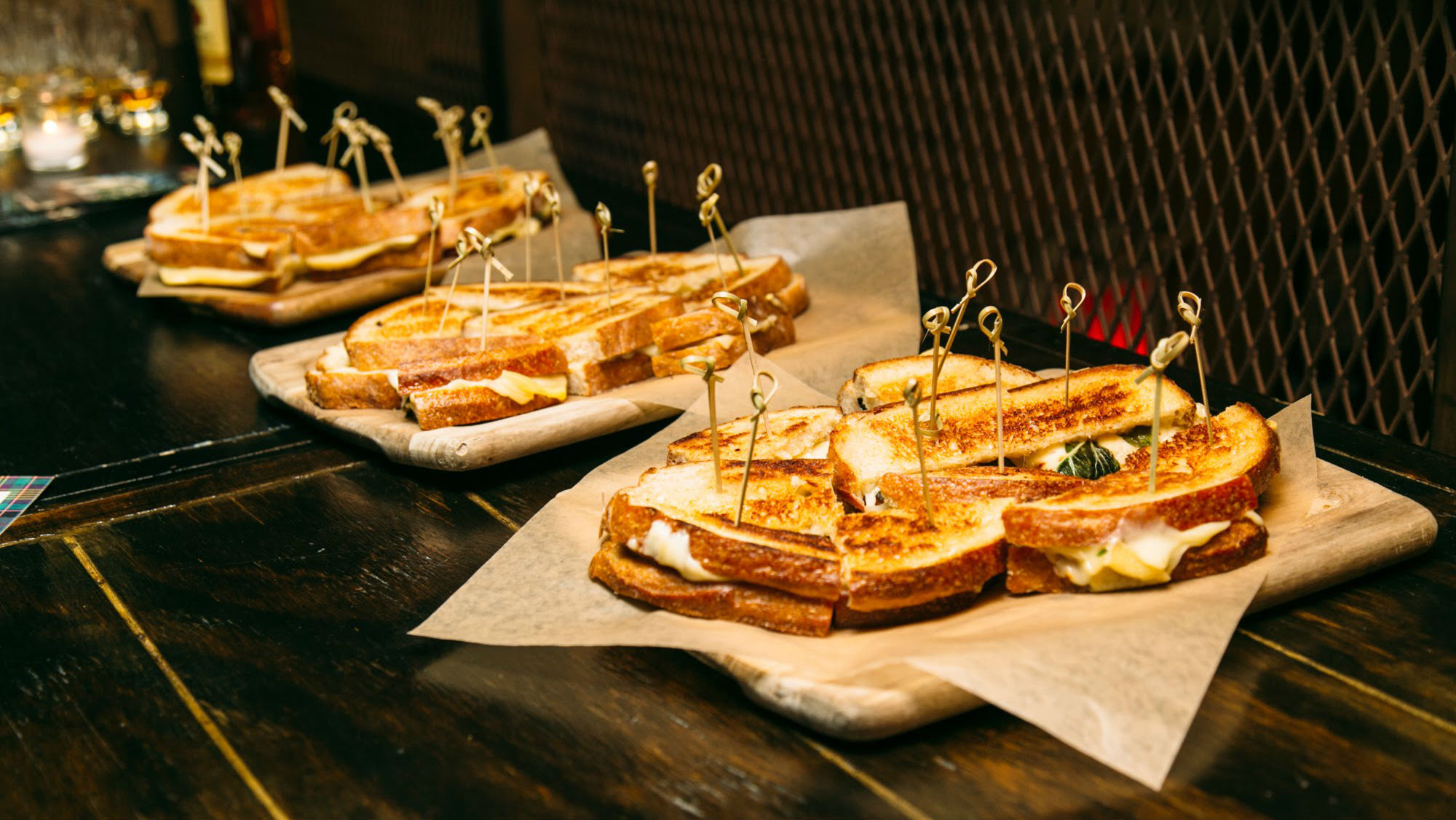the manual four roses bourbon pairing food grilled cheese 2
