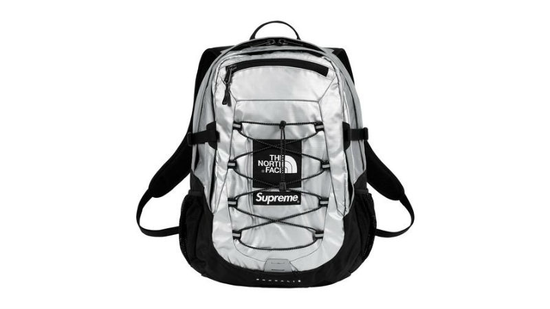 the north face supreme borealis backpack silver