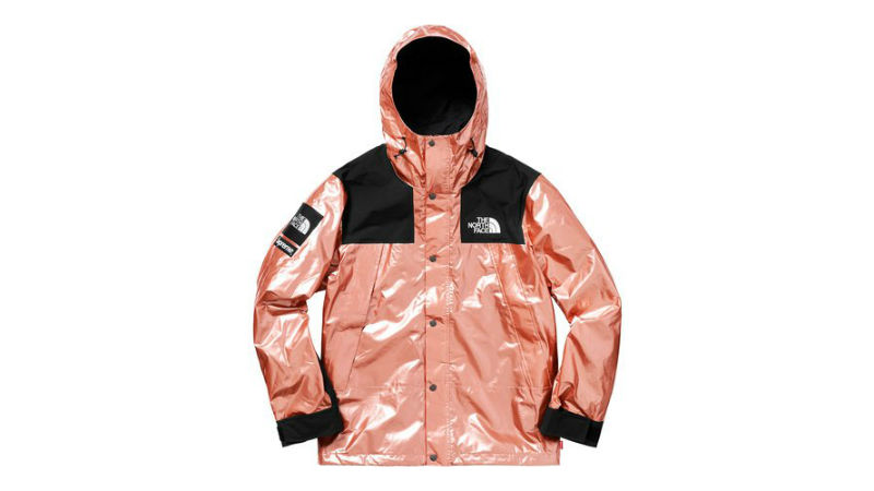 the north face supreme mountain parka rose gold