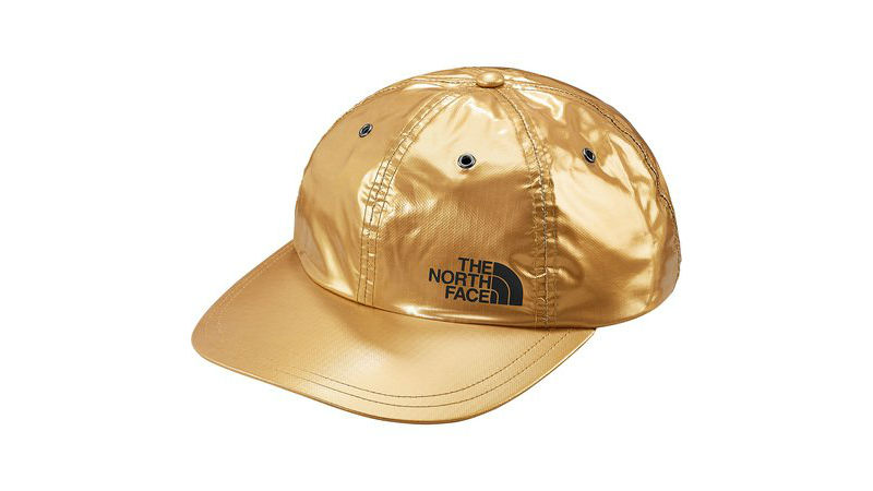 the north face supreme panel hat gold