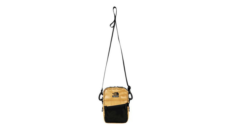 the north face supreme shoulder bag gold