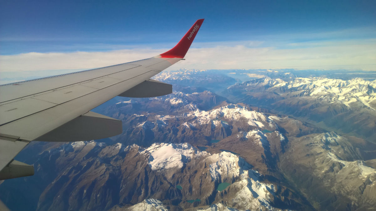 airplane flight switzerland
