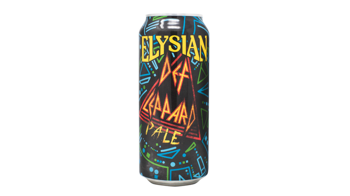 Elysian Def Leppard empty beer cans 