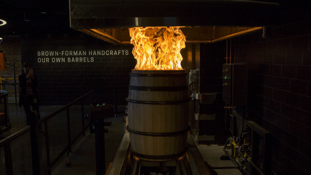 Old Forester Distilling Company Barrel Firing 2