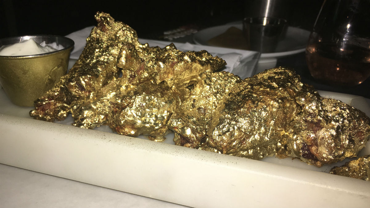 24K gold chicken wings are NYC's latest weird food craze