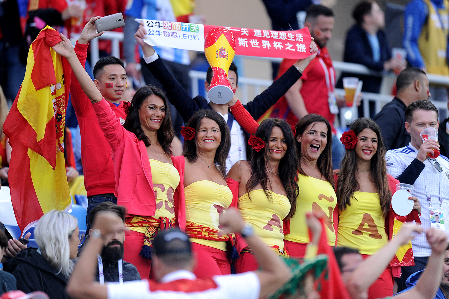 Fans at the World Cup.