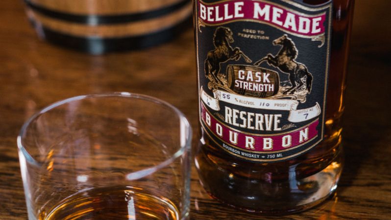 Belle Meade Bourbon Cask Strength Reserve label