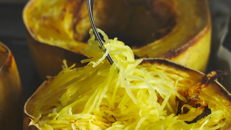 Cooked spaghetti squash