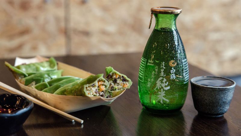 ozi dumplings sake pairing veggie