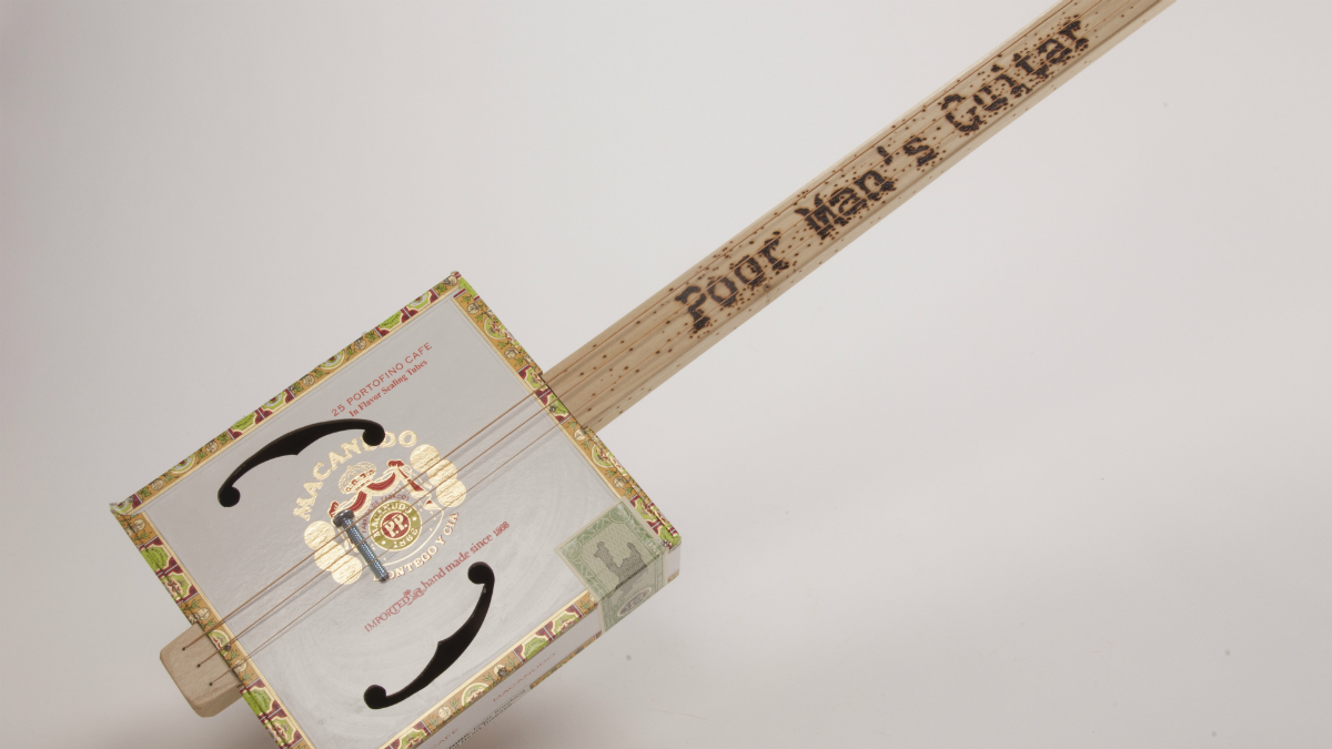 cigar box guitars making poor mans guitar 6