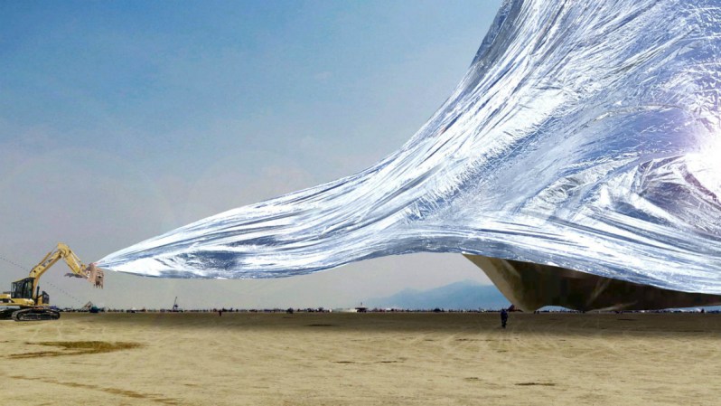 space blanket burning man