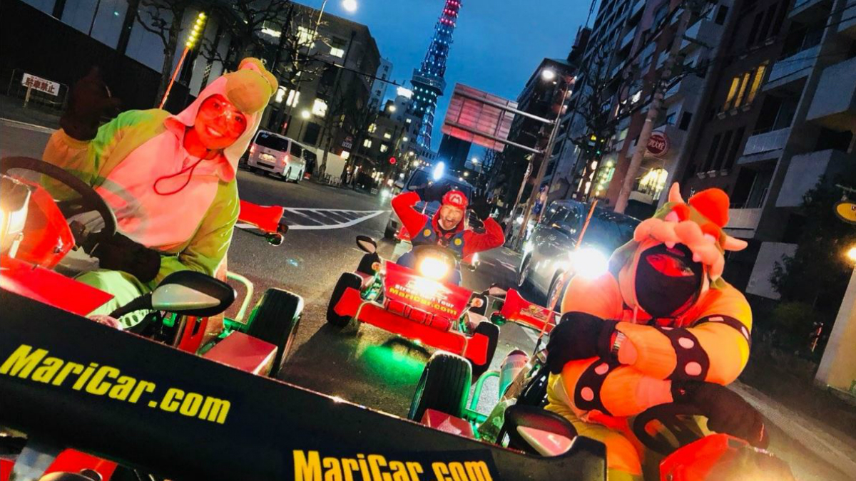 Want to race in a Mario Kart? Go to Japan, when you can