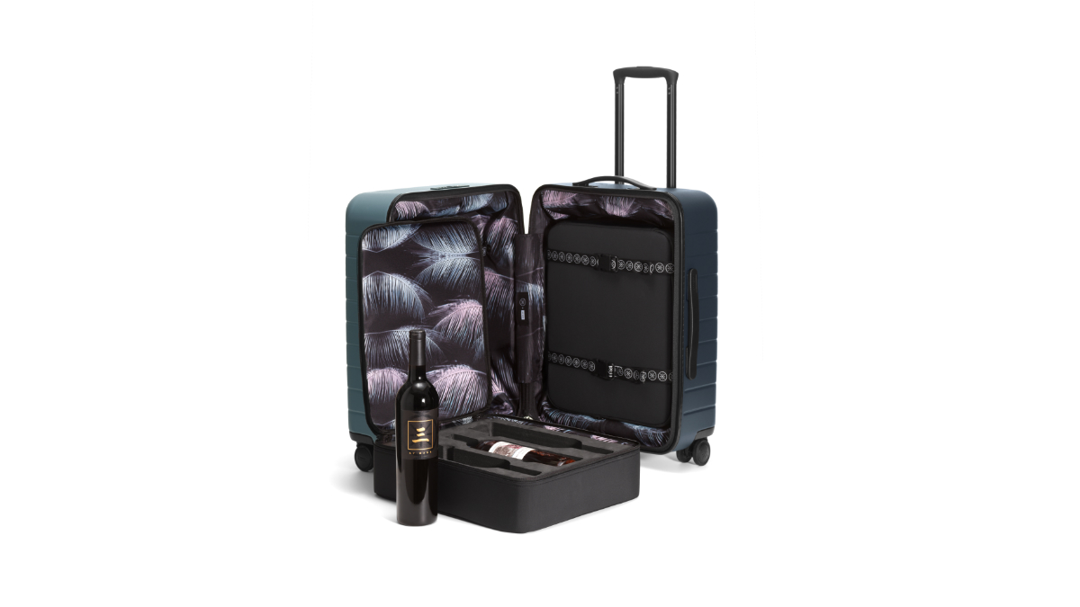 away x dwyane wade second collab wine suitcase 2