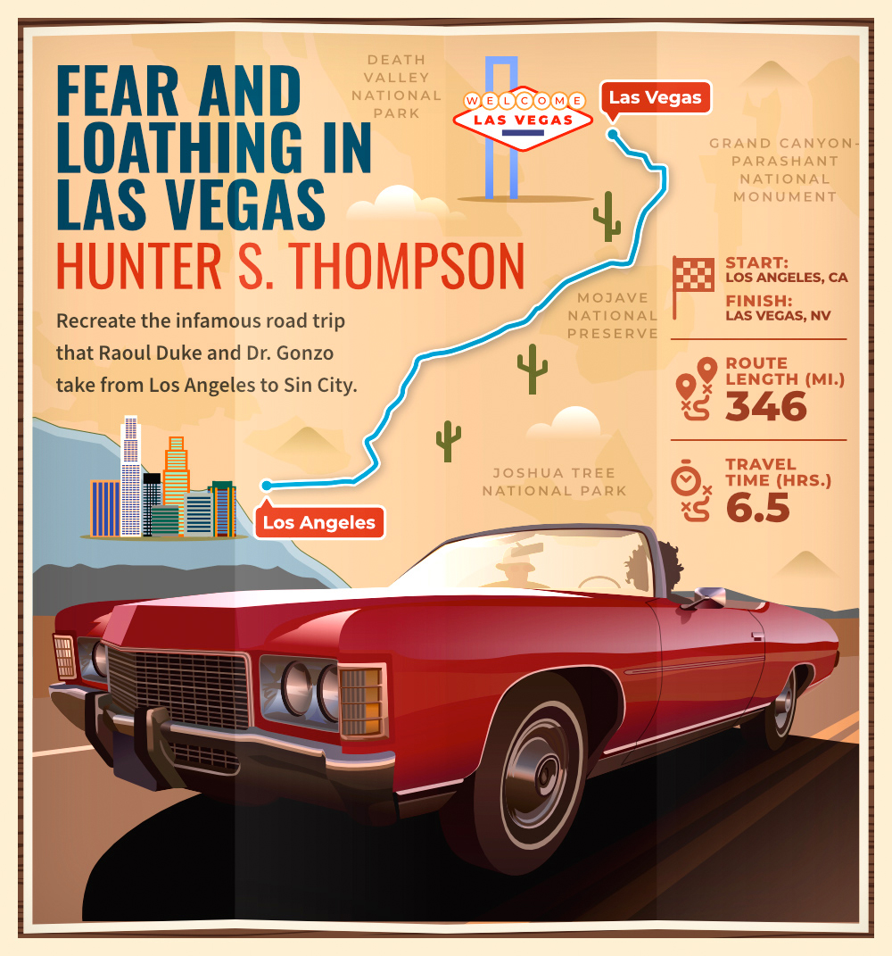 This Map Will Take You on the Same Road Trip in 'Fear and Loathing 