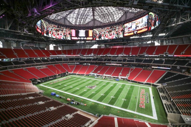 Super Bowl stadium.
